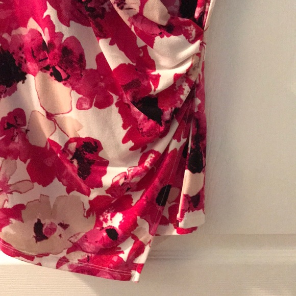 Faux Wrap Floral Top - Picture 3 of 3